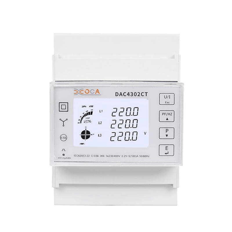 Dac4302CT DIN lišta Třífázový Modbus Tuya Elektroměr Měřič elektrické energie