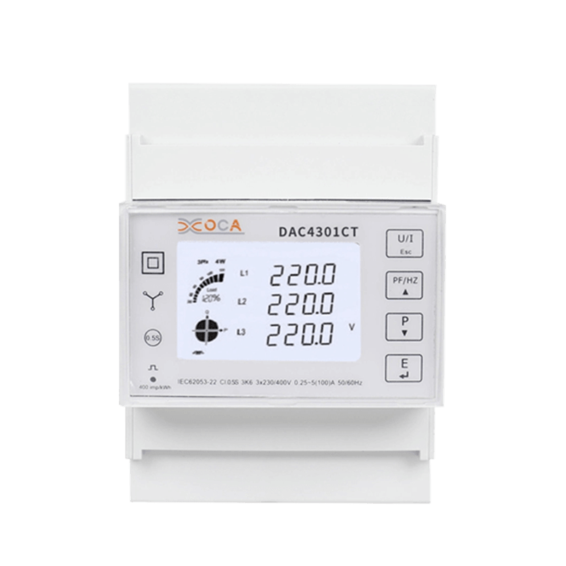 Dac4301CT DIN Rail CT Třífázový Modbus Power Meter