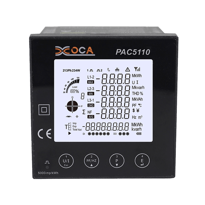 PAC5110 Třífázový panelový RS485 Modbus Digitální měřič elektrické energie Měřič energie