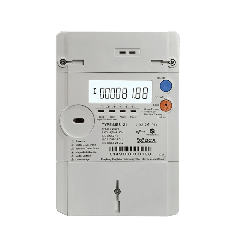 Mes121 Prepaid Sts Single Phase Energy Meter Multimetr