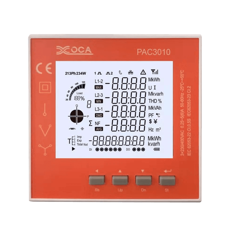 Elektronický měřič výkonu PAC3100 Smart Digital LCD WiFi