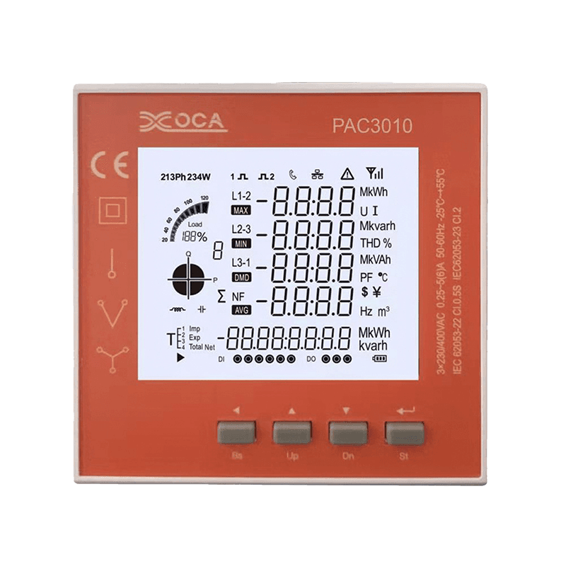 Inteligentní LCD digitální elektroměrový měřič energie Měřič energie