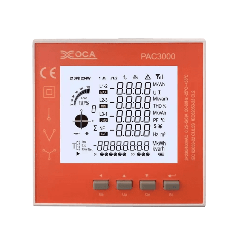 Inteligentní LCD digitální elektroměrový měřič energie Měřič energie