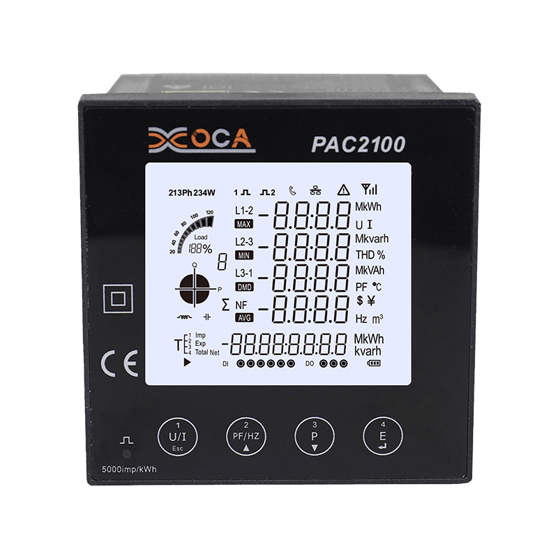 PAC2100 Velký LCD digitální inteligentní měřič energie Měřič energie