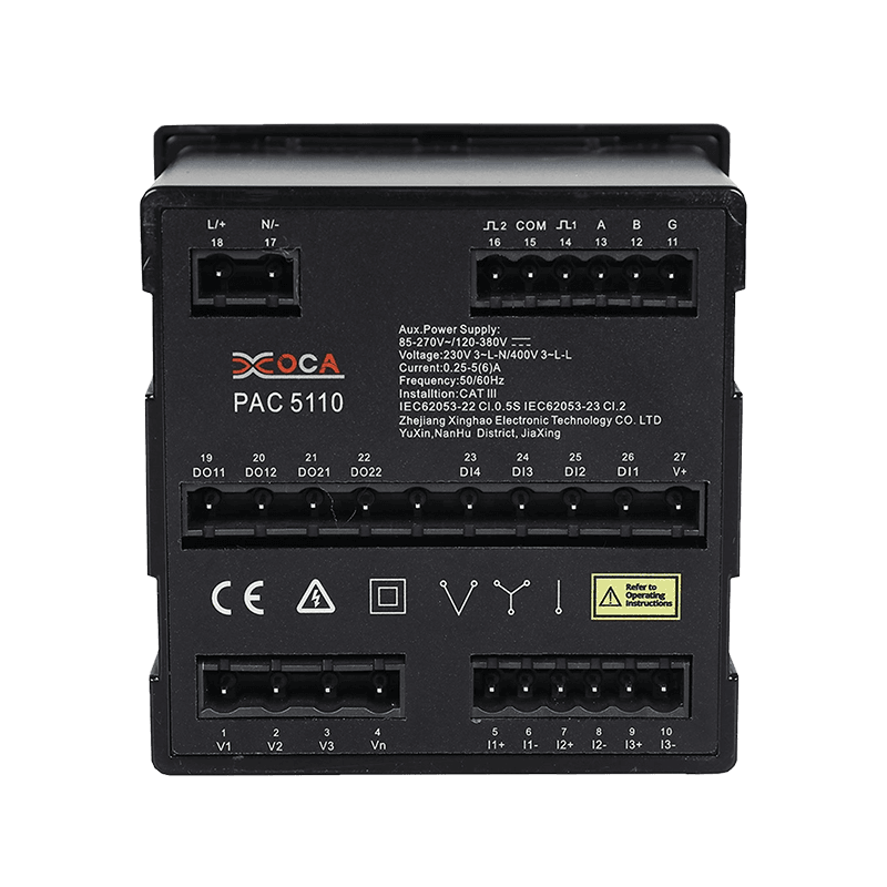 PAC5010 Velký LCD WiFi Inteligentní měřič elektrické energie Měřič elektrické energie Elektrický analyzátor